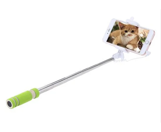 Компактний зелений монопод для "Селфі" 14-48 см