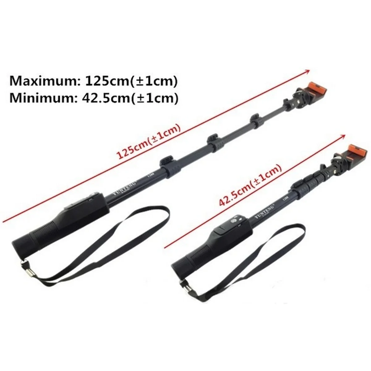 Монопод Yunteng Bluetooth 425-1250mm