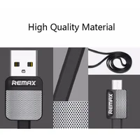 Micro-USB кабель "Remax" Metal 1m черный