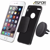 Магнитный автомобильный держатель "Aspor" черный