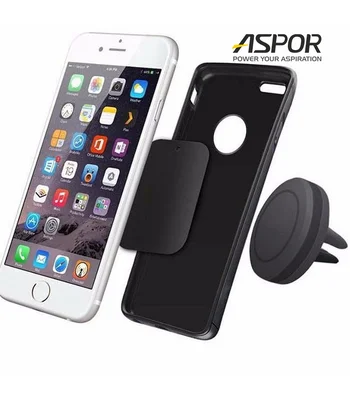 Магнітний автомобільний тримач "Aspor" чорний