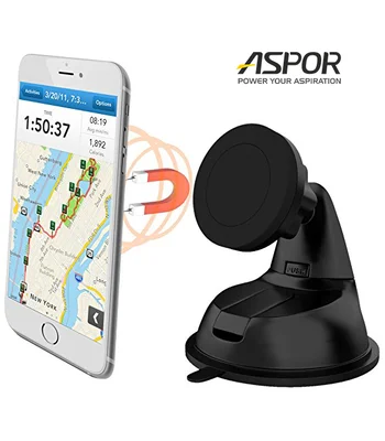 Магнітний автомобільний тримач-присоска "Aspor" чорний