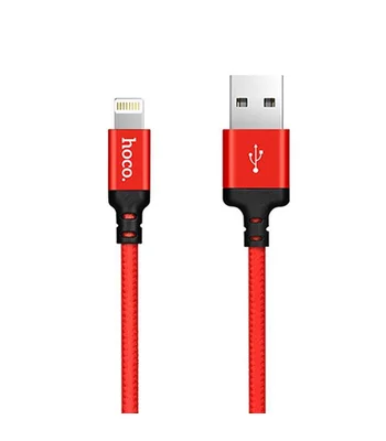 Lightning USB кабель "Hoco" x14 червоний 1m для iPhone / iPod / iPad