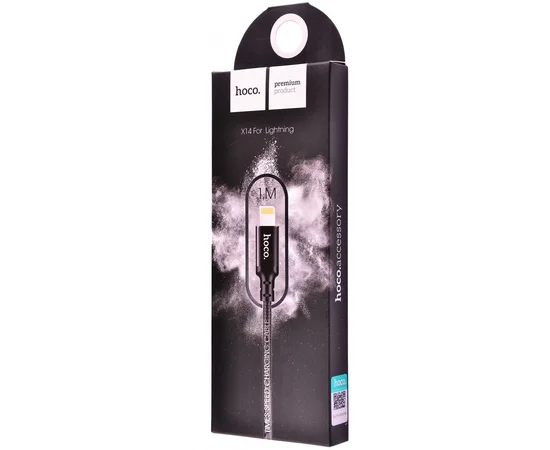 Lightning USB кабель "Hoco" x14 черный 1m для iPhone/iPod/iPad