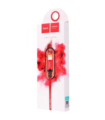 Lightning USB кабель "Hoco" x14 червоний 1m для iPhone / iPod / iPad