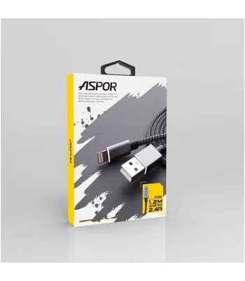Lightning USB кабель "Aspor" A132 1.2m для iPhone/iPod/iPad