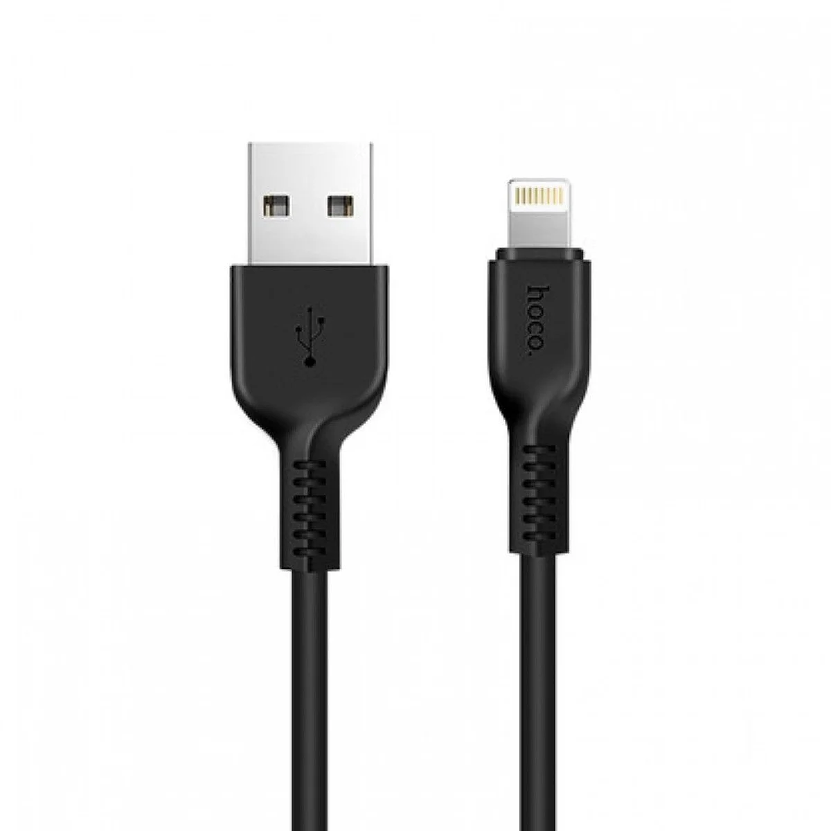 Lightning USB кабель "Hoco" x20 чорний 1m для iPhone / iPod / iPad