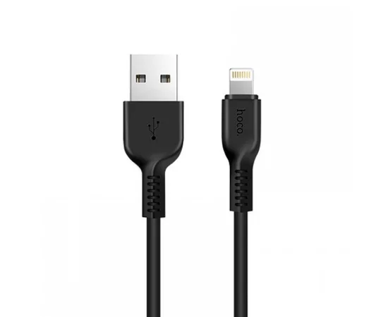 Lightning USB кабель "Hoco" x20 черный 1m для iPhone/iPod/iPad