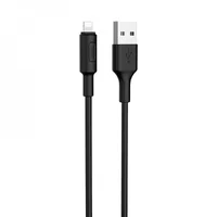 Lightning USB кабель "Hoco" x25 чорний 1m для iPhone / iPod / iPad