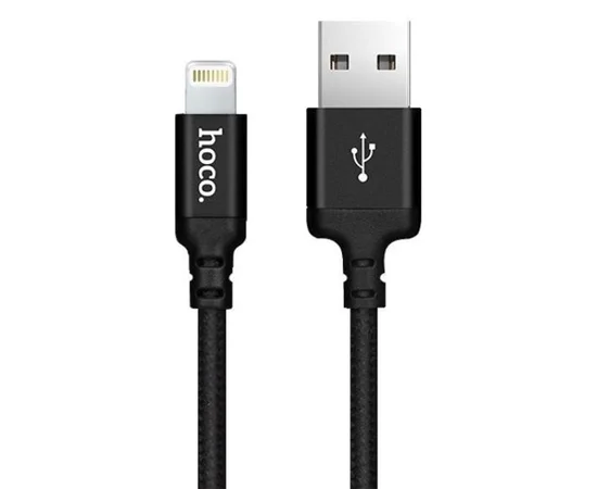 Lightning USB кабель "Hoco" x14 черный 1m для iPhone/iPod/iPad