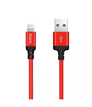 Lightning USB кабель "Hoco" x14 червоний 1m для iPhone / iPod / iPad