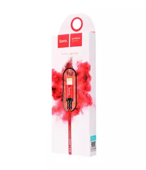 Lightning USB кабель "Hoco" x14 червоний 1m для iPhone / iPod / iPad