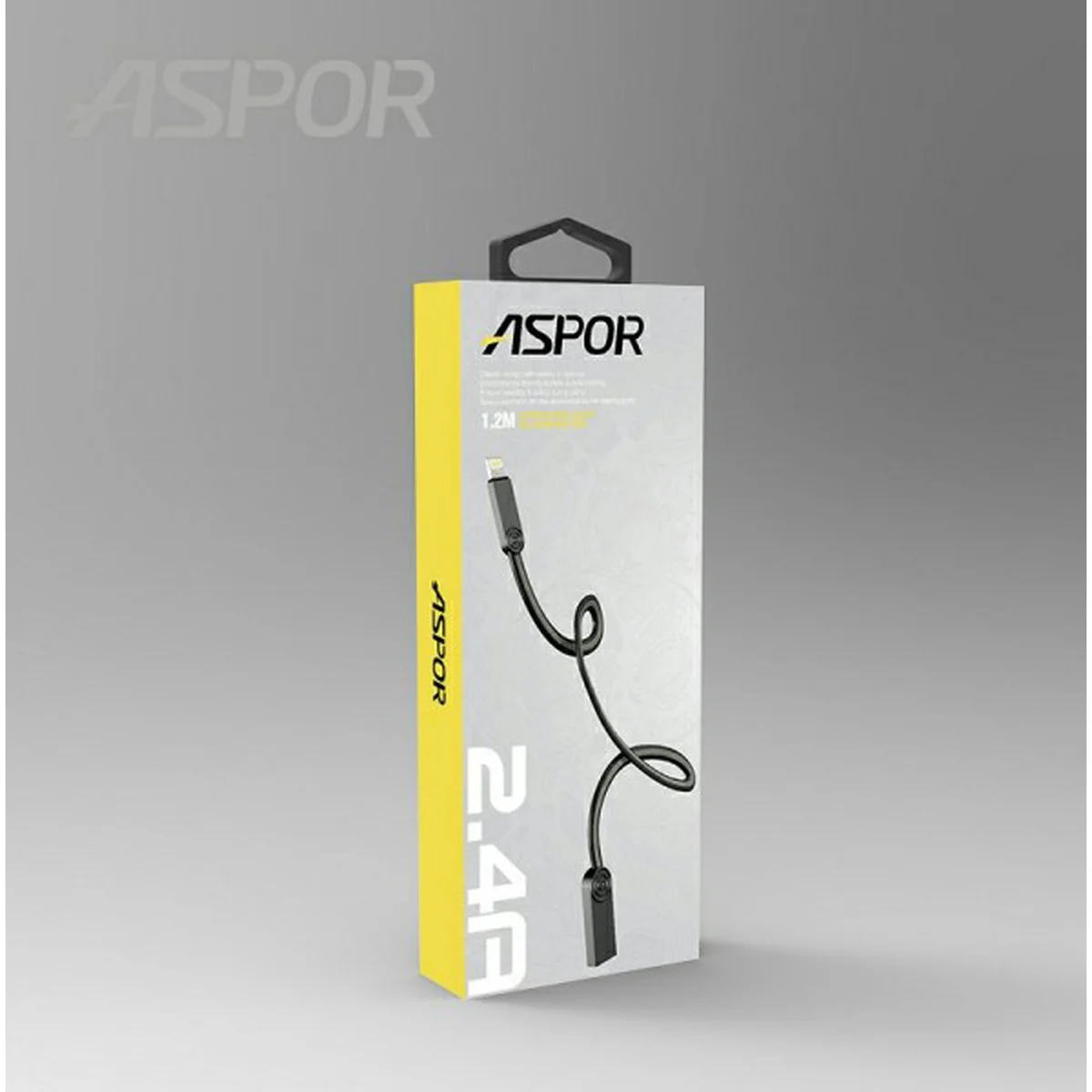 Lightning USB кабель "Aspor" AC-13 1.2m для iPhone/iPod/iPad