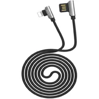 Lightning USB кабель "Hoco" U42 чорний 1.2m для iPhone / iPod / iPad