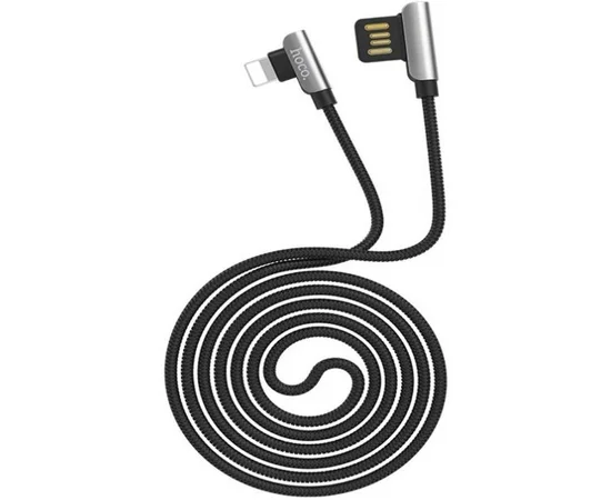 Lightning USB кабель "Hoco" U42 черный 1.2m для iPhone/iPod/iPad