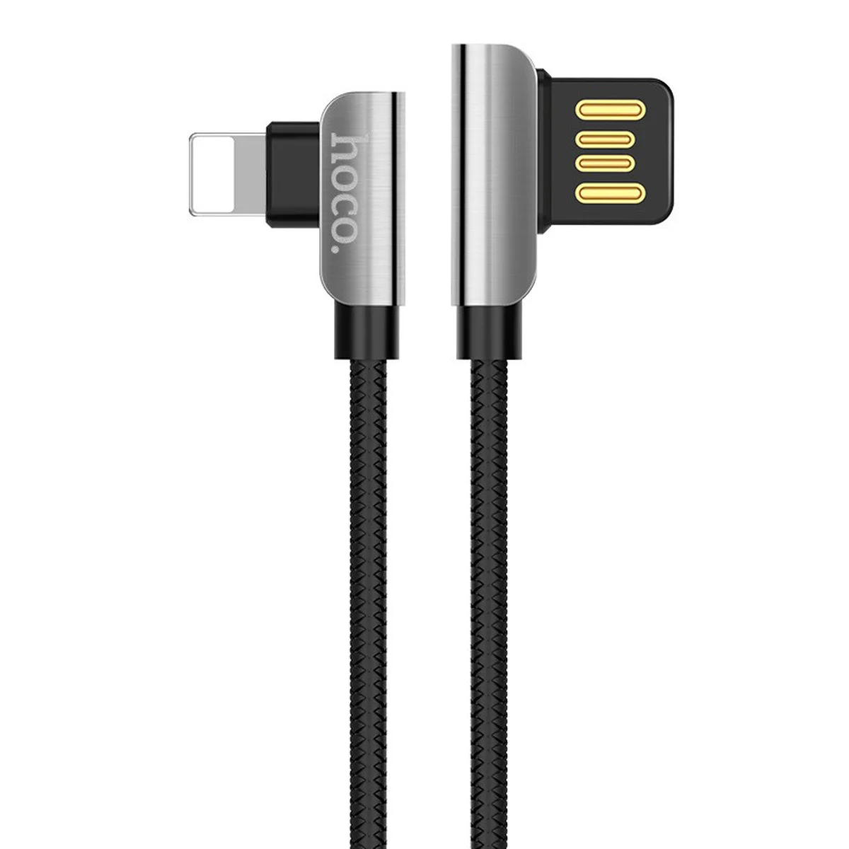 Lightning USB кабель "Hoco" U42 чорний 1.2m для iPhone / iPod / iPad