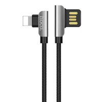 Lightning USB кабель "Hoco" U42 чорний 1.2m для iPhone / iPod / iPad
