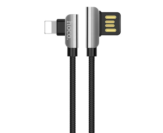 Lightning USB кабель "Hoco" U42 черный 1.2m для iPhone/iPod/iPad