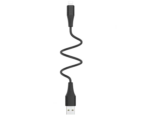 Lightning USB кабель "Hoco" X32 черный 1m для iPhone/iPod/iPad