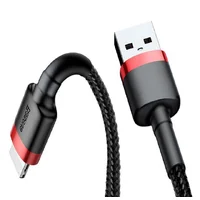Lightning USB кабель "Baseus" Cafule красный 2m для iPhone/iPod/iPad