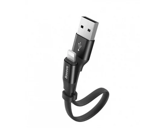 Lightning USB кабель "Baseus" Nimble черный 0.23m для iPhone/iPod/iPad