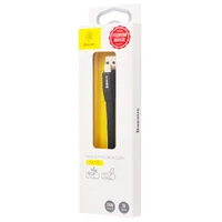 Lightning USB кабель "Baseus" Nimble чорний 0.23m для iPhone / iPod / iPad