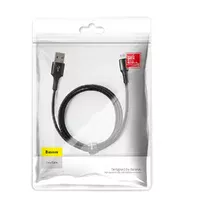 Lightning USB кабель "Baseus" Halo чорний 0.5m для iPhone / iPod / iPad