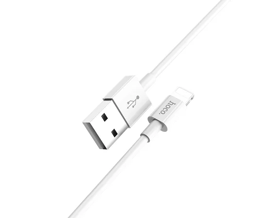 Lightning USB кабель "Hoco" X23 белый 1m для iPhone/iPod/iPad
