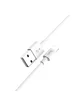 Lightning USB кабель "Hoco" X23 белый 1m для iPhone/iPod/iPad