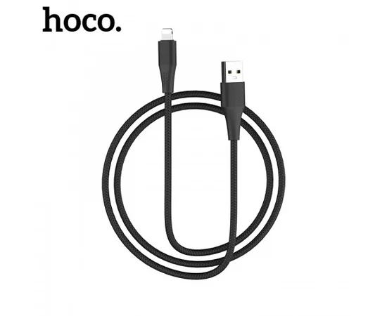 Lightning USB кабель "Hoco" X32 черный 1m для iPhone/iPod/iPad
