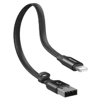 Lightning USB кабель "Baseus" Nimble черный 0.23m для iPhone/iPod/iPad
