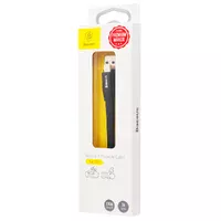 Lightning USB кабель "Baseus" Nimble черный 0.23m для iPhone/iPod/iPad
