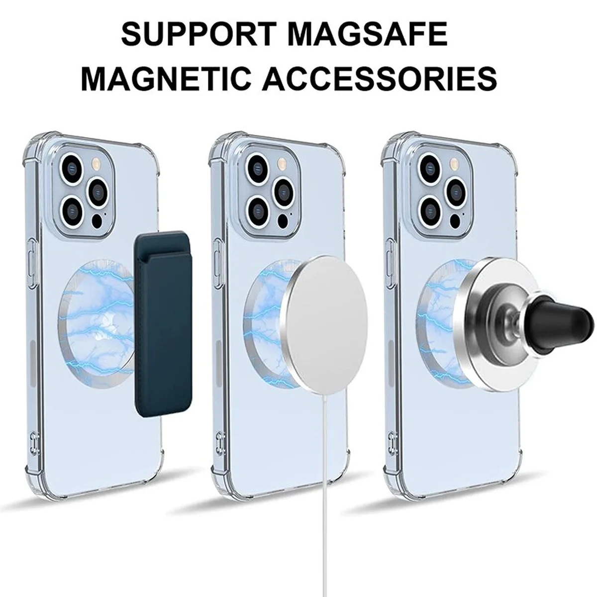 Магнитное кольцо "Sticker Ring" для Magsafe Черное