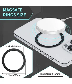 Магнитное кольцо "Sticker Ring" для Magsafe Черное Магнитное кольцо "Sticker Ring" для Magsafe Черное