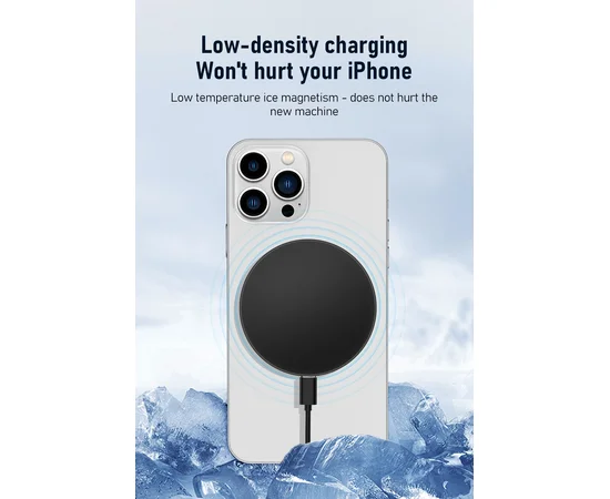 Беспроводное зарядное устройство "Jaster" 30W MagSafe Charger Pad with cable Черный