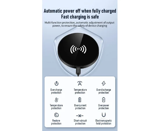 Беспроводное зарядное устройство "Jaster" 30W MagSafe Charger Pad with cable Черный