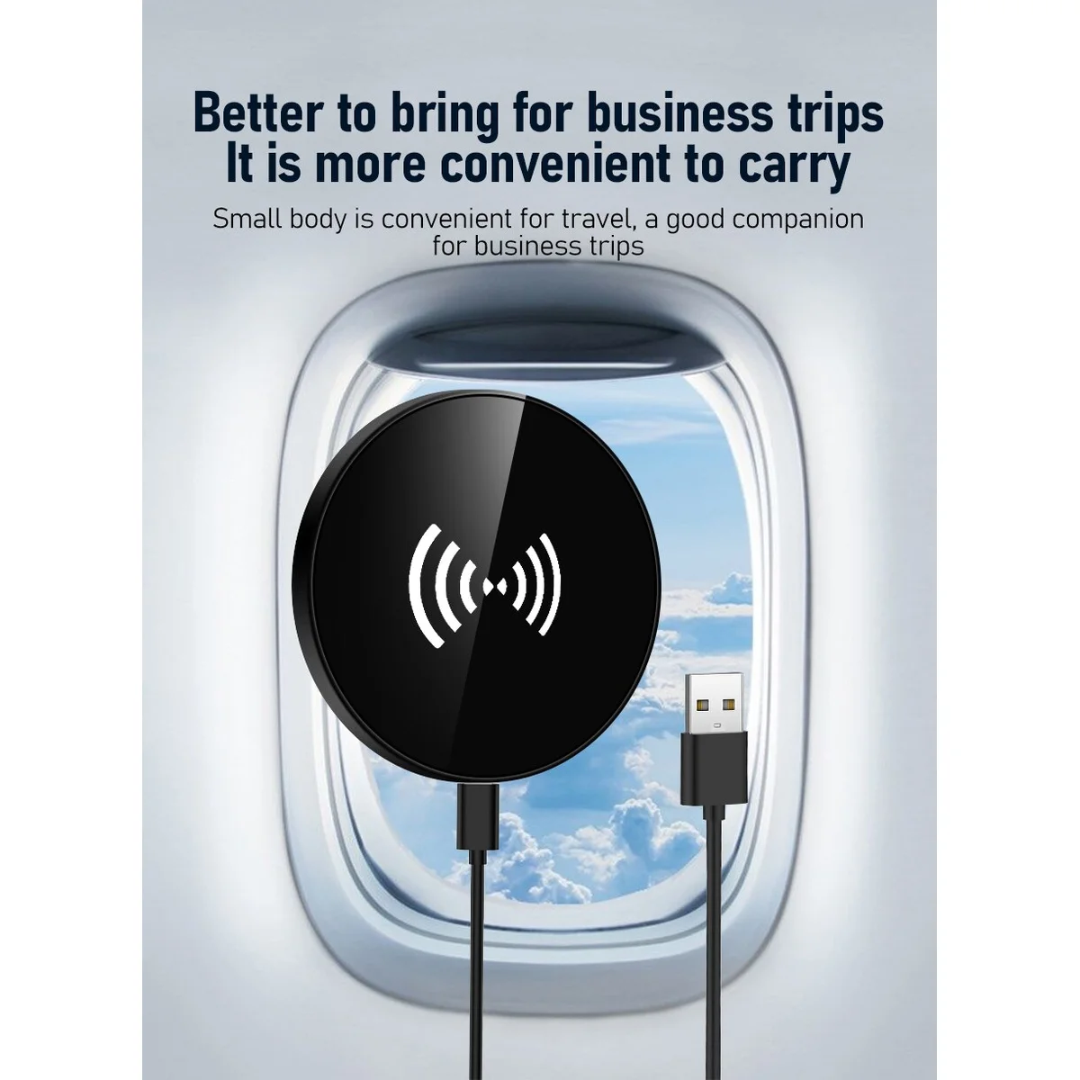 Беспроводное зарядное устройство "Jaster" 30W MagSafe Charger Pad with cable Черный