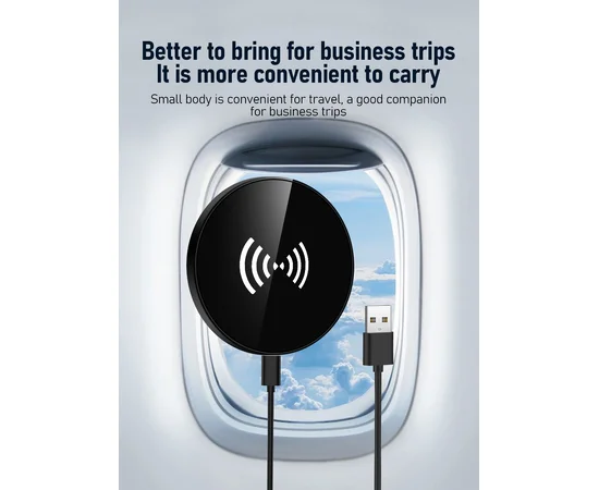 Беспроводное зарядное устройство "Jaster" 30W MagSafe Charger Pad with cable Черный