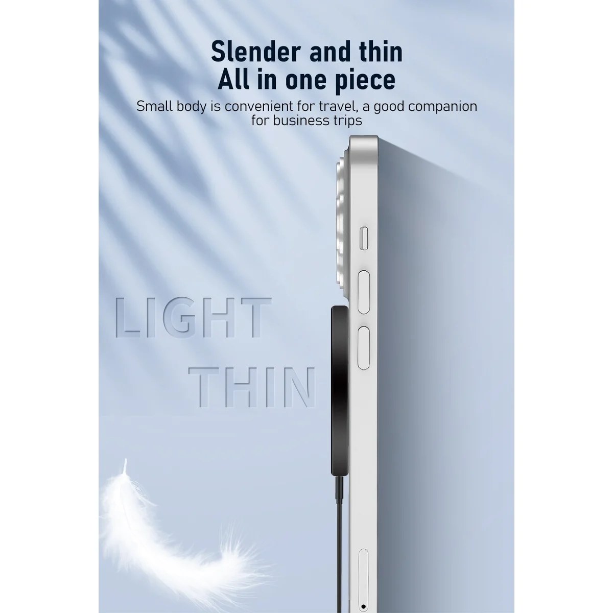 Беспроводное зарядное устройство "Jaster" 30W MagSafe Charger Pad with cable Черный