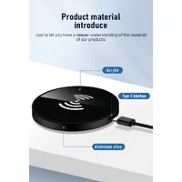 Беспроводное зарядное устройство "Jaster" 30W MagSafe Charger Pad with cable Черный