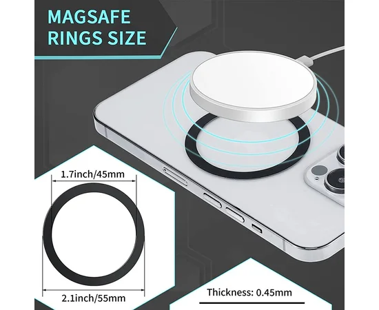 Магнитное кольцо "Sticker Ring" для Magsafe Черное