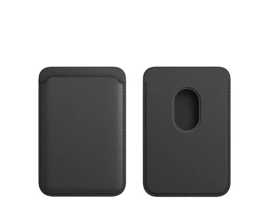 Чехол-бумажник Leather Wallet "JASTER" для iPhone with MagSafe Черный