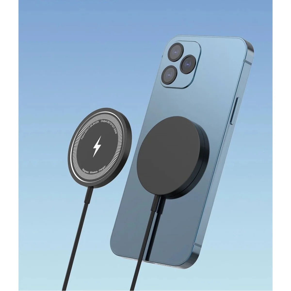 Беспроводное зарядное устройство "Jaster" 30W MagSafe Charger Черный