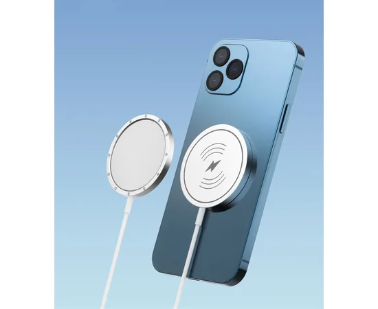 Беспроводное зарядное устройство "Jaster" 15W MagSafe Charger Белый