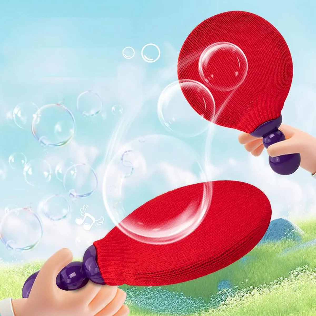 Детский пинг-понг с мыльными пузырями SHT CP085-1 Red