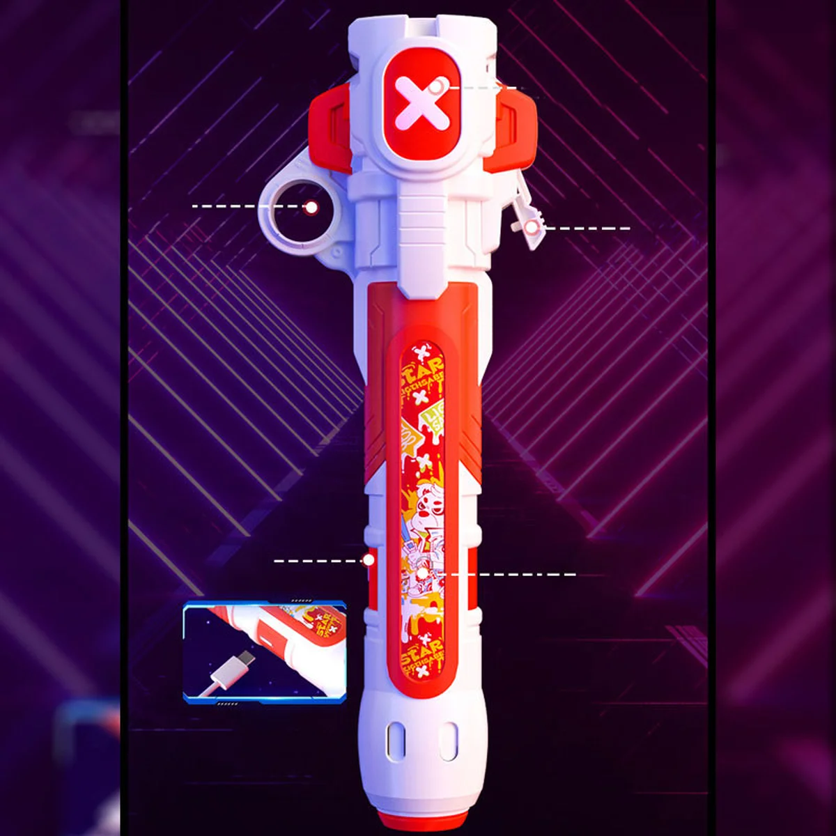 Выдвижной световой меч Light Chaser 500mAh (0.83m) Red