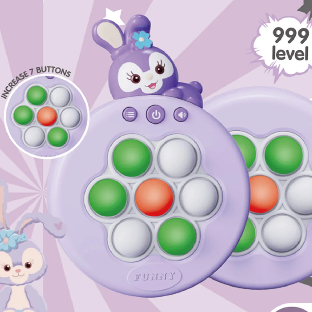 Портативна гра Pop-it Speed Push Game Ver.6 Rabbit