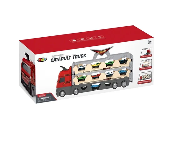 Игровой набор-грузовик SHT D663-T202 Catapult Truck + 8 small car Colorful