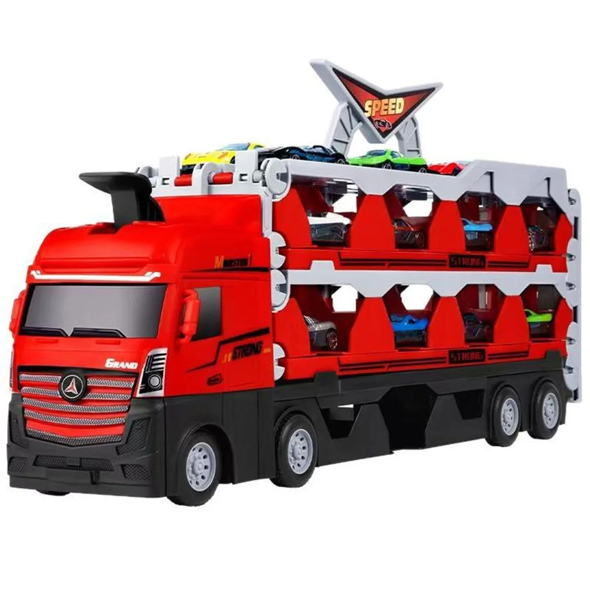 Игровой набор-грузовик SHT D663-T202 Catapult Truck + 8 small car Colorful