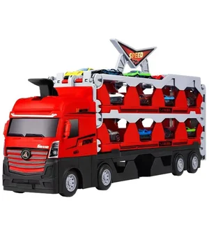 Игровой набор-грузовик SHT D663-T202 Catapult Truck + 8 small car Colorful Игровой набор-грузовик SHT D663-T202 Catapult Truck + 8 small car Colorful